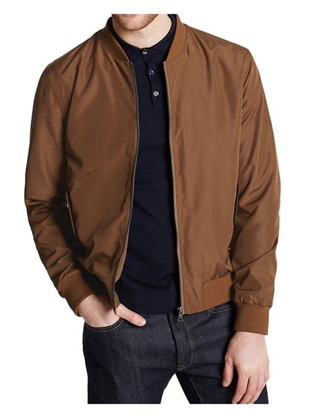 brown bomber jacket men.